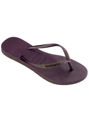 Slim Sparkle II Beach Flip Flops Havaianas 4146937.2967 Aubergine