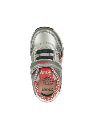 Ténis Todo Geox B2685A-C0544 Silver/Red