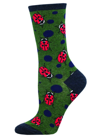 Meias Ladybugs SockSmith WNC2806-GHT Green Heather