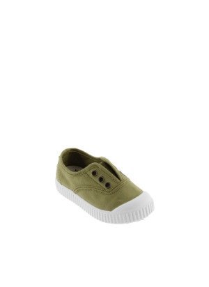 1915 English Lona DREC® Elastic Canvas Shoe Victoria 106627 Oliva
