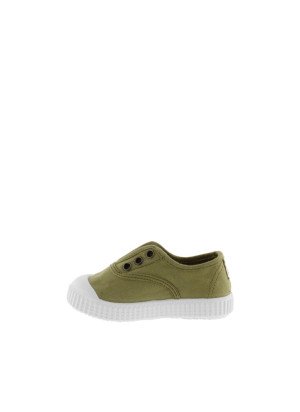 1915 English Lona DREC® Elastic Canvas Shoe Victoria 106627 Oliva