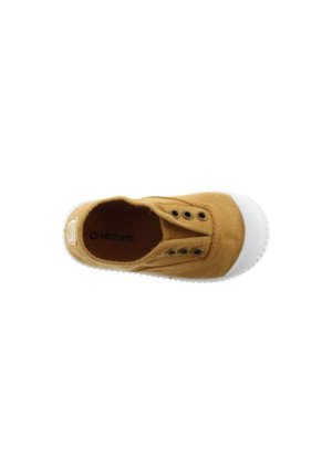 1915 English Lona DREC® Elastic Canvas Shoe Victoria 106627 Oro