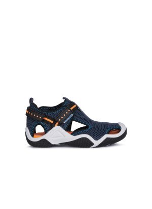 Jr Wader Sandal Geox J1530A-C4074 Navy/Orangefluo