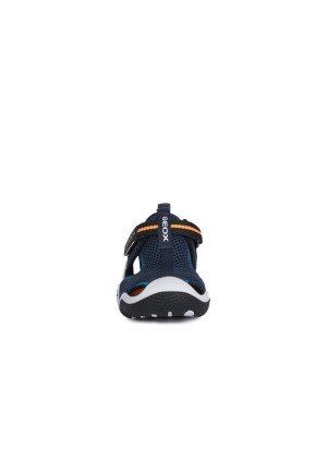 Jr Wader Sandal Geox J1530A-C4074 Navy/Orangefluo