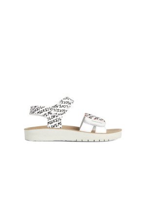 Costarei Sandal Geox J35EAG-C0404 White/Black