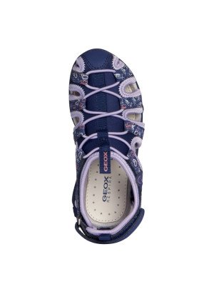 Whinberry Sandal Geox J35GRA-CF48E Navy/Dk Lilac