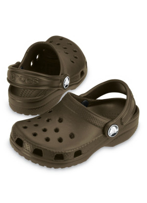 Classic Clog K Beach Sandals Crocs 204536-200 Chocolate