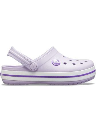 Chinelo Crocband Clog T Crocs 207005-5P8 Lavender/Neon Purple