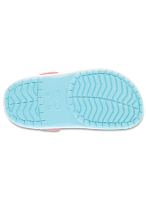 Sandália De Praia Crocband Clog T Crocs 207005-4S3 Ice Blue/White