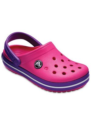 Crocband Clog K Beach Sandals Crocs 204537-60O Paradise Pink/Amethyst