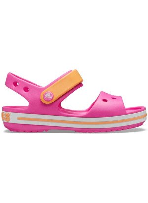 Crocband Sandal Kids Beach Sandals Crocs 12856-6QZ Electric Pink/Cantaloupe