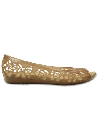 Sandália Isabella Jelly Flat Crocs 203285-854 Bronze