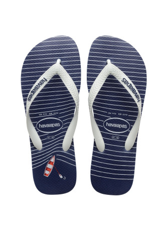 Top Nautical Slippers Havaianas 4137126.4983 Navy Blue/White/Navy Blue