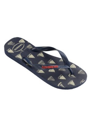 Top Nautical Beach Flip Flops Havaianas 4137126-4368 Navy Blue/Navy Blue