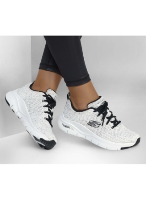 Arch Fit Glee For All Sneakers Skechers 149713-WBK White/Black