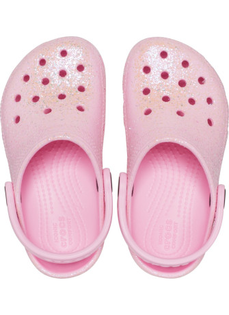 Flip Classic Glitter Clog K Crocs 206993.6S0 Flamingo
