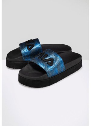 Morro Bay Zeppa F  Wmn Beach Flip Flops Fila FFW0049-83175 Black
