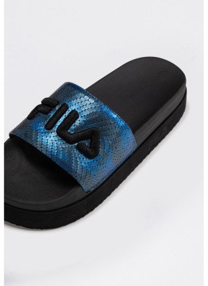 Morro Bay Zeppa F  Wmn Beach Flip Flops Fila FFW0049-83175 Black
