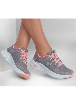 Arch Fit Comfy Wave Sneakers Skechers 149414-GYPK Gray/Pink