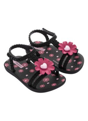 Daisy Baby Beach Sandals Ipanema 83355.AH423 Black/Pink