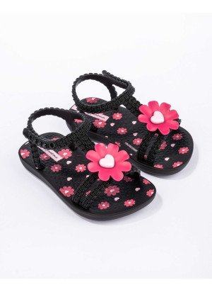 Daisy Baby Beach Sandals Ipanema 83355.AH423 Black/Pink