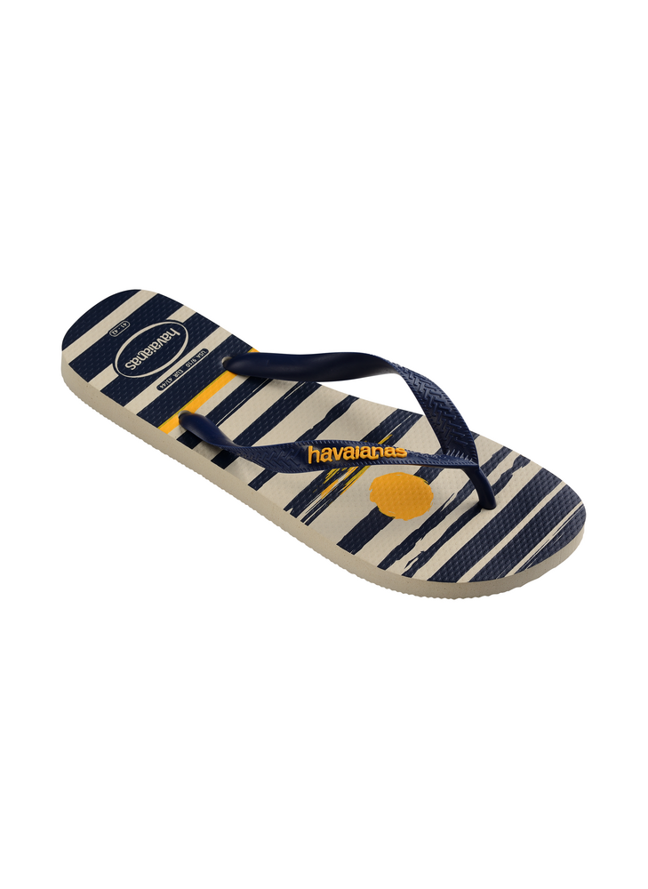 Top Nautical Beach Flip Flops Havaiana 4137126.8009 Beige/Navy Top Nautical Beach Flip Flops Havaiana 4137126.8009 Beige/Navy