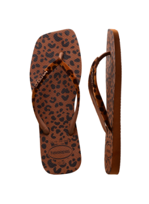 Square Beach Flip Flops Havaiana 4148277.1976 Velvet Rust