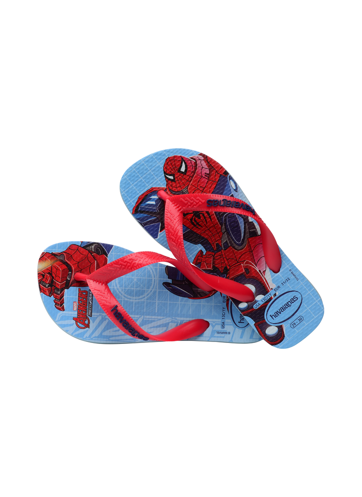 Kids Top Marvel II Beach Flip Flops Havaiana 4148300.2404 Blue Water