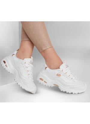 D Lites Fresh Start Sneakers Skechers 11931-WTRG White/Rose Gold