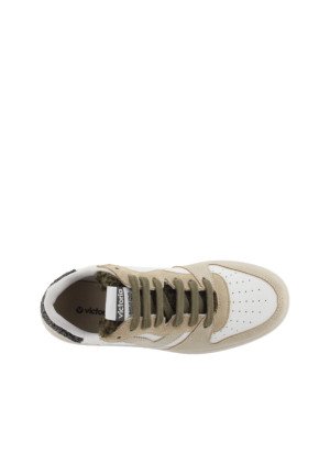 Basket Madrid Efecto Piel & Metallic Piezas & Glitter Rear Sneakers 1258243-PLATINO