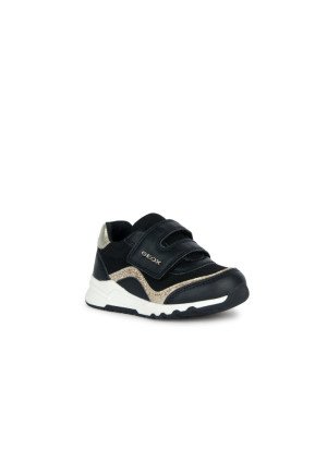 Ténis Pyrip Girl Geox B364XA-C9258 Black/Lt Gold