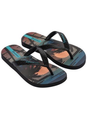 Temas XI Kids Beach Flip Flops Ipanema 83348.Al739 Preto/Azul/Laranja