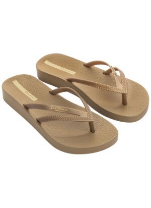 Bossa Soft V Fem Beach Flip Flops Ipanema 82840.AG722 Bege/Dourado