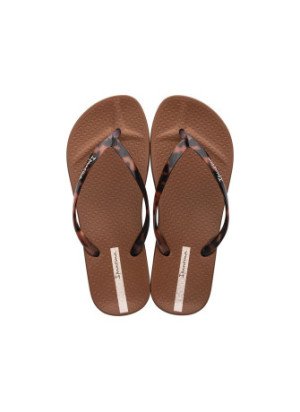 Chinelo De Praia Connect Fem Ipanema 27006.AJ406 Castanho/Clear