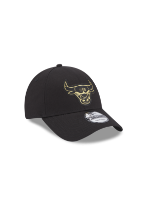 Metallic Badge 9forty Chicago Bulls Cap New Era 60364417 BLKMTG
