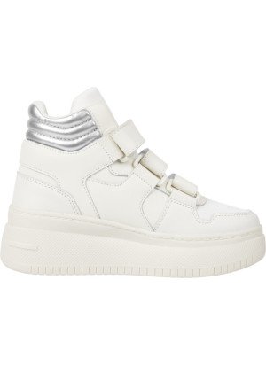 Ténis Tjw Retro Basket Chunky Flatf Mc Tommy Hilfiger EN0EN02370YBI Ivory
