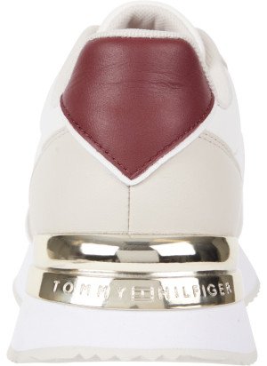 Th Elevated Feminine Runner Gld Sneakers Tommy Hilfiger FW0FW07306YBH Anciente White