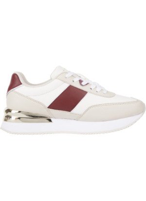 Th Elevated Feminine Runner Gld Sneakers Tommy Hilfiger FW0FW07306YBH Anciente White