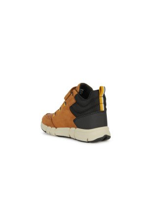 Flexyper Boy Abx Boot Geox J949XA-C6F2G  Brown/Dk Yellow