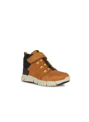 Flexyper Boy Abx Boot Geox J949XA-C6F2G  Brown/Dk Yellow