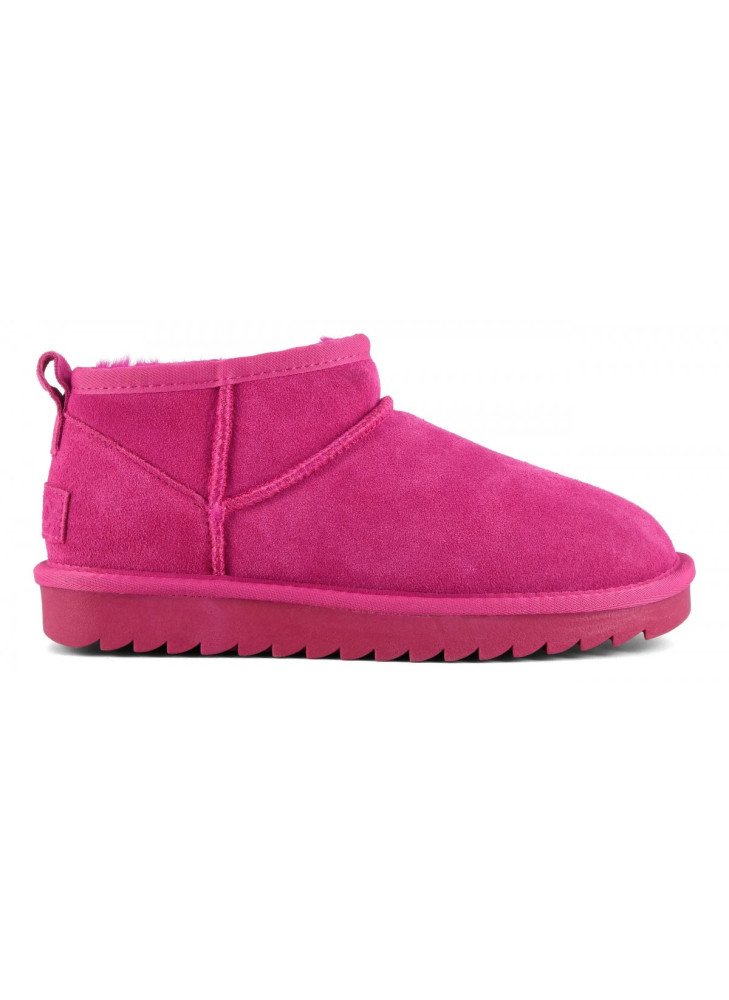Short Winter  in Suede Boot Colors Of California HC YW078 Fuxia