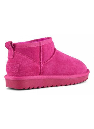 Short Winter  in Suede Boot Colors Of California HC YW078 Fuxia