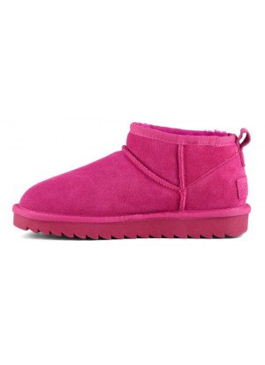 Short Winter  in Suede Boot Colors Of California HC YW078 Fuxia