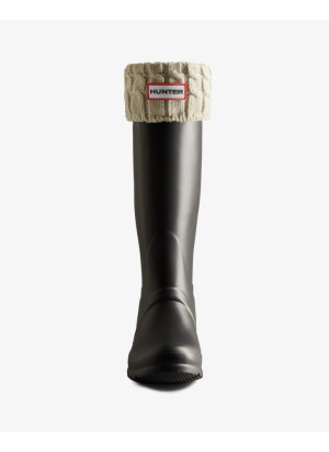 U 6 Stitch Cable Tall Boot Sock Hunter UAS3415RPY Hunter White (HWT)