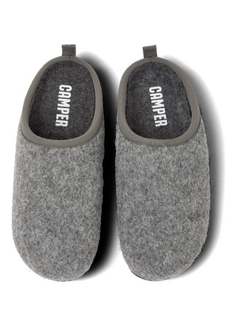 Tweed Camper Slippers 20889-061 Gray