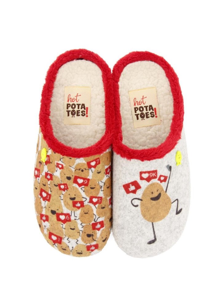 HotPotatoes Bedroom Slipper 67588-ANDORF Gris