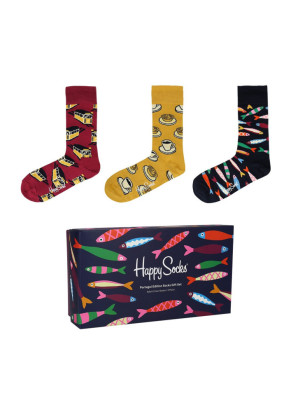 Meias Portugal Edition II 3-Pack Gift Set Happy Socks P001002