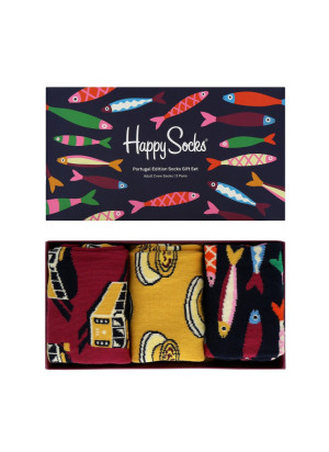 Meias Portugal Edition II 3-Pack Gift Set Happy Socks P001002