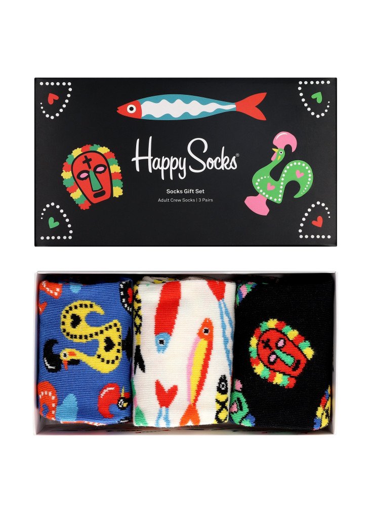 Socks Portugal Edition 3-Pack Gift Set Happy Socks SXPOR08-6300 Socks Portugal Edition 3-Pack Gift Set Happy Socks SXPOR08-6300