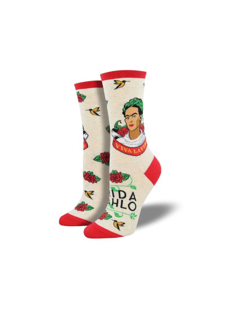 Meias Viva La Frida SockSmith WNC967-HIV Ivory Heather